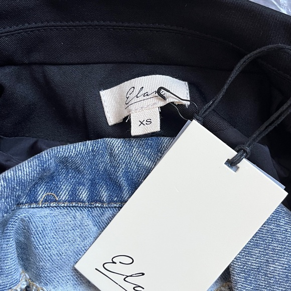 Demi Layered Blazer Two looks in one, the Paige removable denim mixed media XS - Picture 8 of 8